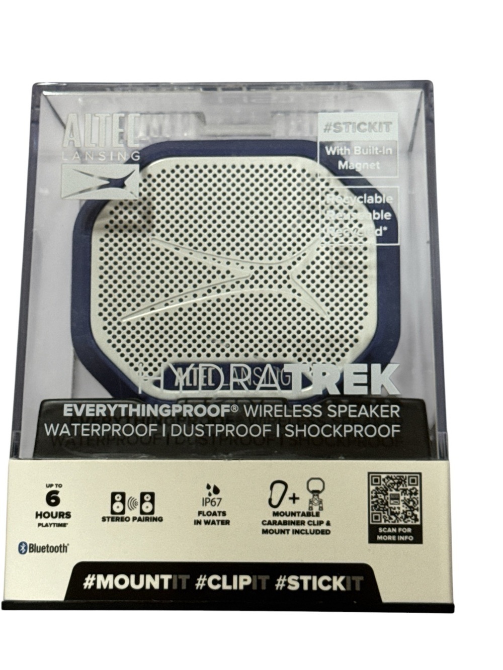 Altec Lansing HydraTrek Bluetooth Speaker Waterproof Dustproof Shockproof - NWB - Picture 4 of 10